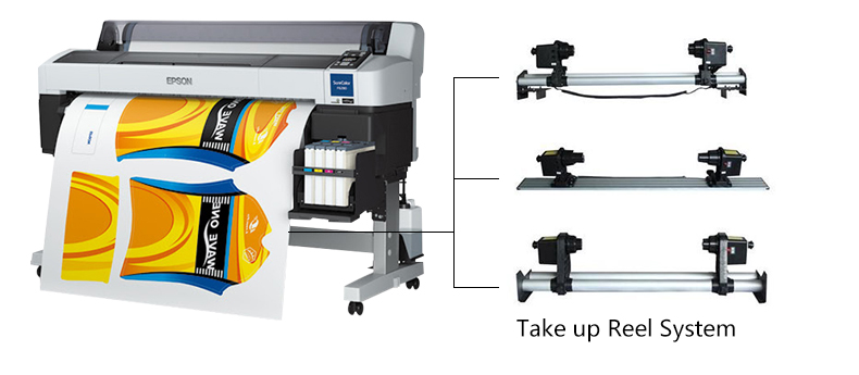Printer Paper Take up Reel System